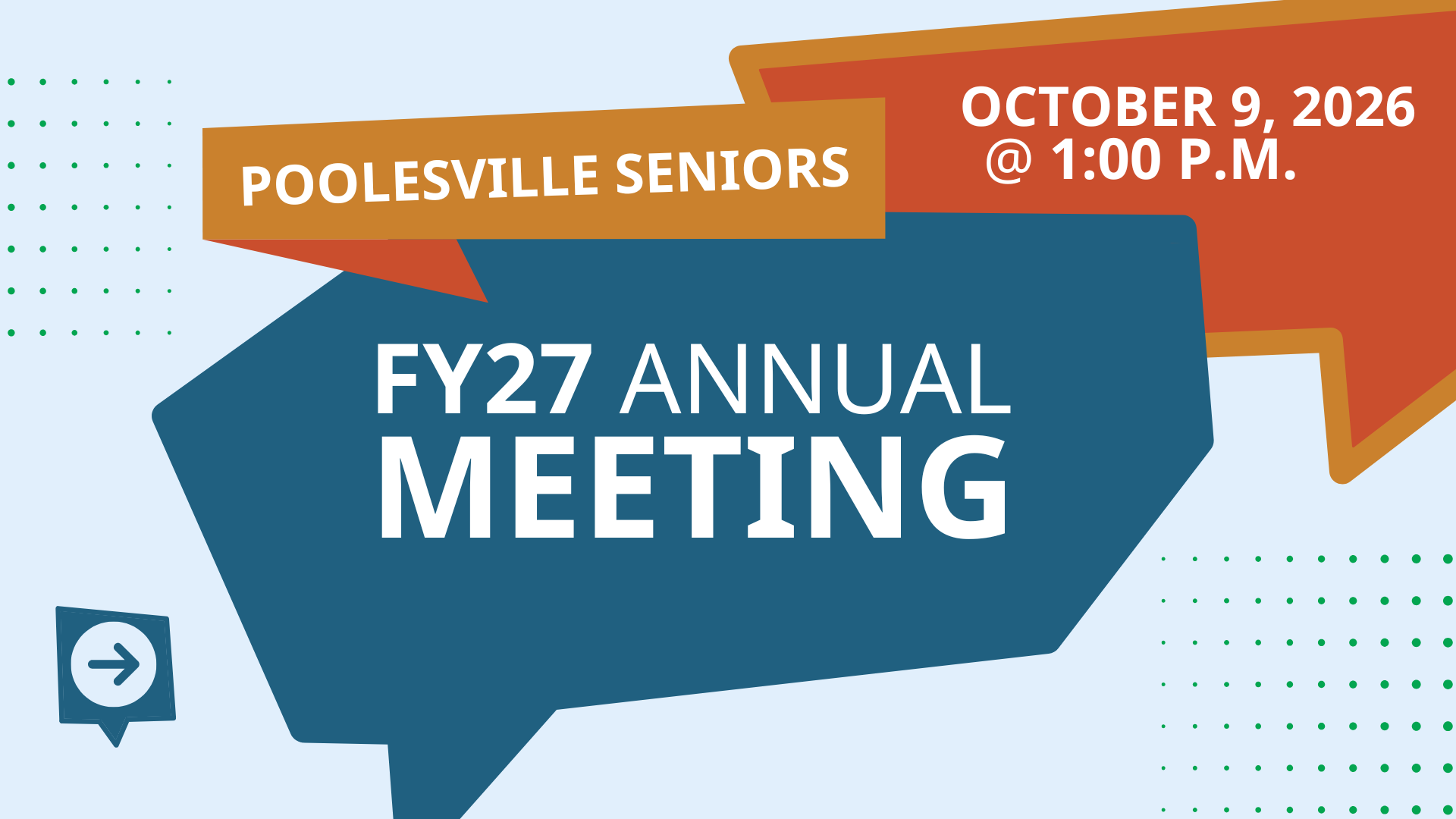 Poolesville Seniors FY27 Annual Meeting